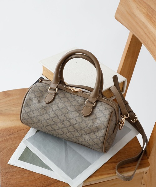 COLONY 2139（コロニートゥーワンスリーナイン）の「モノグラムドラムバッグ（ドラムバッグ・レディース・ベージュ/ブラウン/アイボリー・FREE）」の12枚目の写真