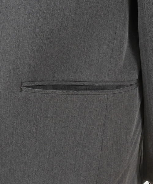 GLIMCLAP（グリムクラップ）の「mj8363-Stretch Dungaree collar-less jacket ジャケット（ノーカラージャケット・メンズ・インディゴブルー/ブラック・M/L/S）」の13枚目の写真