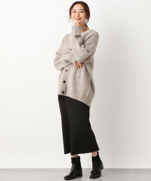 LEPSIM（レプシィム）の「12ゲージリブストレートスカート　260473（スカート・レディース・ブラック/ブラウン・FREE/TALL）」の3枚目の写真