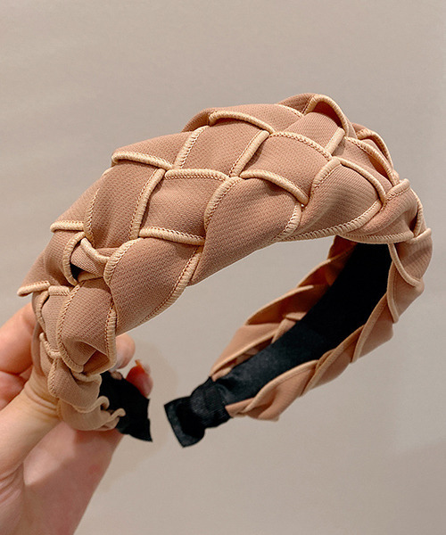 c.u.l（シーユーエル）の「【c.u.l】編み込み風ボリュームカチューシャ cula328（カチューシャ・レディース・アイボリー/ピンク/ブラック/ベージュ/ブルー・FREE）」の5枚目の写真