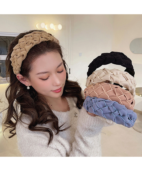 c.u.l（シーユーエル）の「【c.u.l】編み込み風ボリュームカチューシャ cula328（カチューシャ・レディース・アイボリー/ピンク/ブラック/ベージュ/ブルー・FREE）」の6枚目の写真