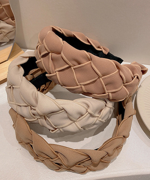 c.u.l（シーユーエル）の「【c.u.l】編み込み風ボリュームカチューシャ cula328（カチューシャ・レディース・アイボリー/ピンク/ブラック/ベージュ/ブルー・FREE）」の15枚目の写真