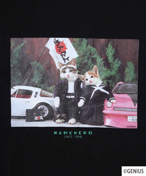 FUNALIVE(ファンアライブ)の「なめねこ フォトプリントTee(Tシャツ/カットソー・メンズ・ブルー/ホワイト系その他/ホワイト/ブラック/ブラック系その他・LL/M/L)」の13枚目の写真