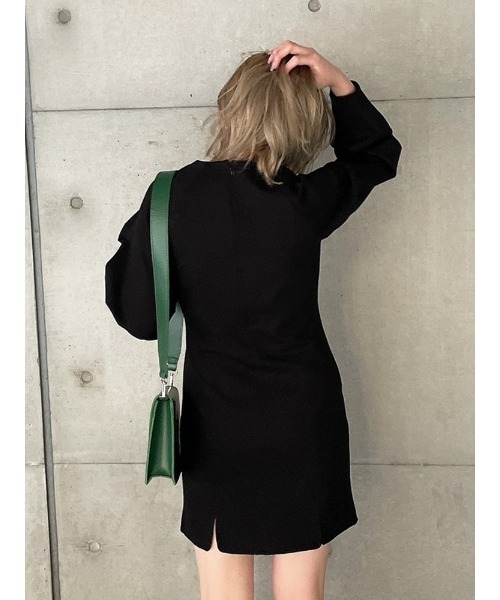 ENVYM（アンビー）の「スリットパネルポンチＯＰ（ワンピース・レディース・ブラック/グレー・FREE）」の14枚目の写真