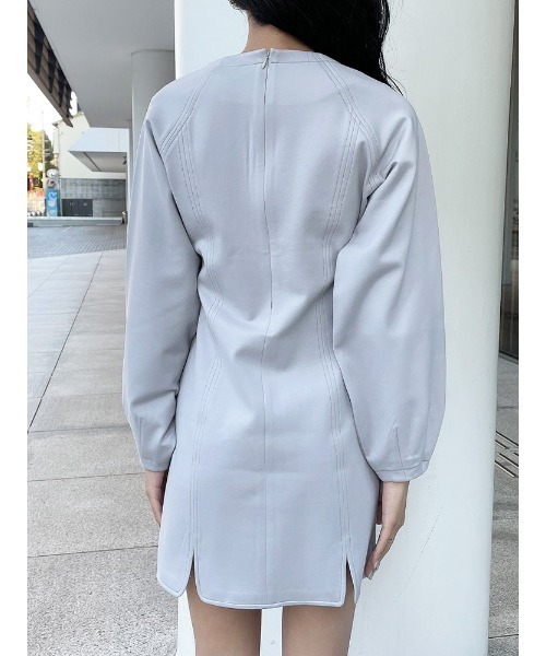 ENVYM（アンビー）の「スリットパネルポンチＯＰ（ワンピース・レディース・ブラック/グレー・FREE）」の15枚目の写真