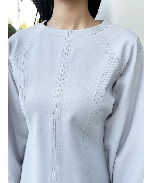 ENVYM（アンビー）の「スリットパネルポンチＯＰ（ワンピース・レディース・ブラック/グレー・FREE）」の4枚目の写真