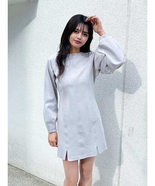 ENVYM（アンビー）の「スリットパネルポンチＯＰ（ワンピース・レディース・ブラック/グレー・FREE）」の22枚目の写真