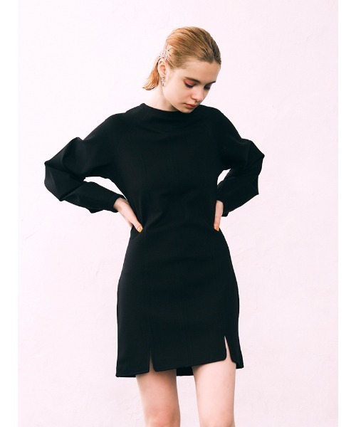 ENVYM（アンビー）の「スリットパネルポンチＯＰ（ワンピース・レディース・ブラック/グレー・FREE）」の18枚目の写真