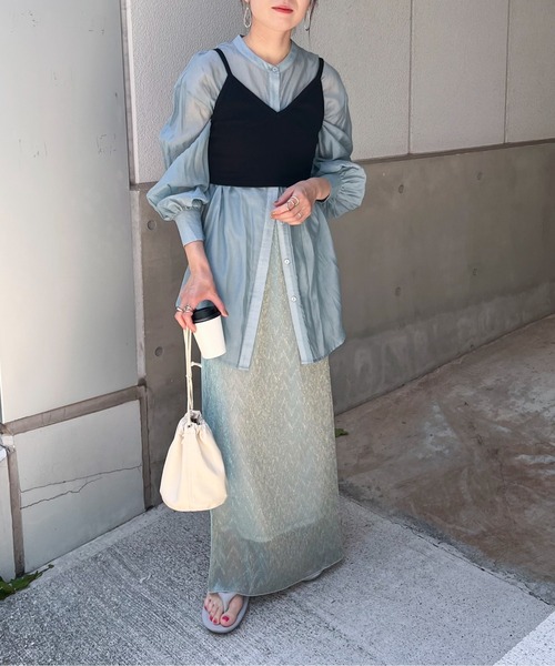 feepur(フェピュール)の「グリッターシアータイトスカート(スカート・レディース・ブラック/ベージュ/ブルー・SMALL/MEDIUM)」の16枚目の写真