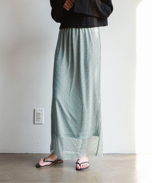 feepur(フェピュール)の「グリッターシアータイトスカート(スカート・レディース・ブラック/ベージュ/ブルー・SMALL/MEDIUM)」の14枚目の写真