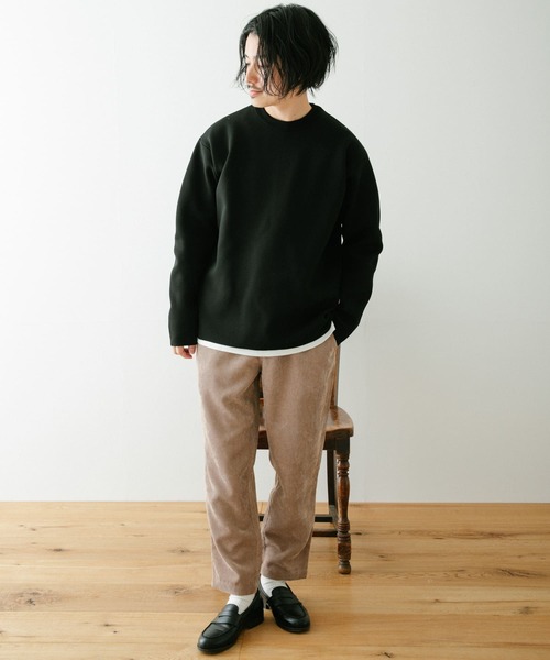 ITEMS URBANRESEARCH（アイテムズ アーバンリサーチ）の「スプリング ワッフルコーデュロイパンツ（その他パンツ・メンズ・ベージュ/ブラック/カーキ・LARGE/MEDIUM）」の4枚目の写真