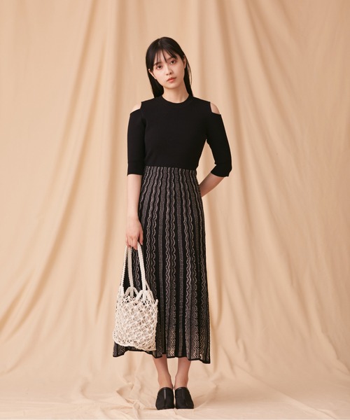 JILL by JILL STUART（ジルバイジルスチュアート）の「◇メッシュバッグ（ハンドバッグ・レディース・パープル/ホワイト・FREE）」の3枚目の写真