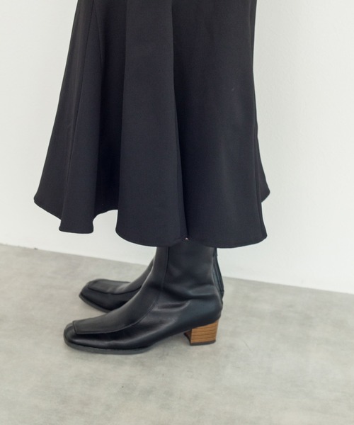 w closet(ダブルクローゼット)の「ハイウエストマーメイドスカート(スカート・レディース・ブラック/アイボリー/ダークブラウン系1・FREE)」の21枚目の写真