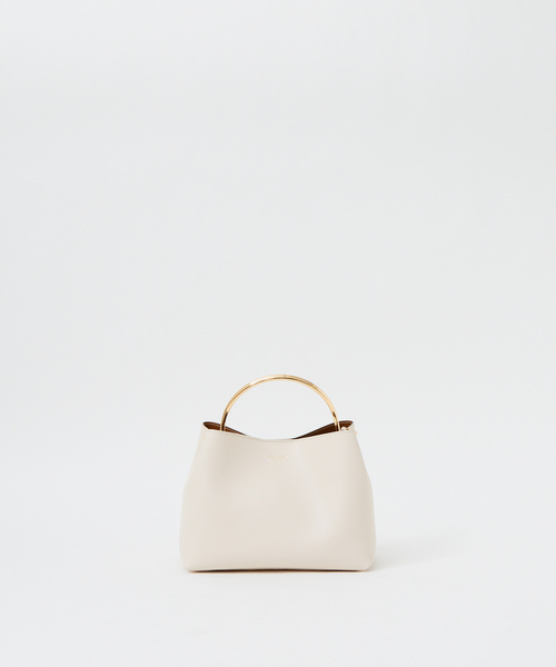 VIOLAd'ORO（ヴィオラドーロ）の「【VIOLAd’ORO】SYDNEY（ハンドバッグ・レディース・オフホワイト/チャコールグレー・フリー）」の2枚目の写真