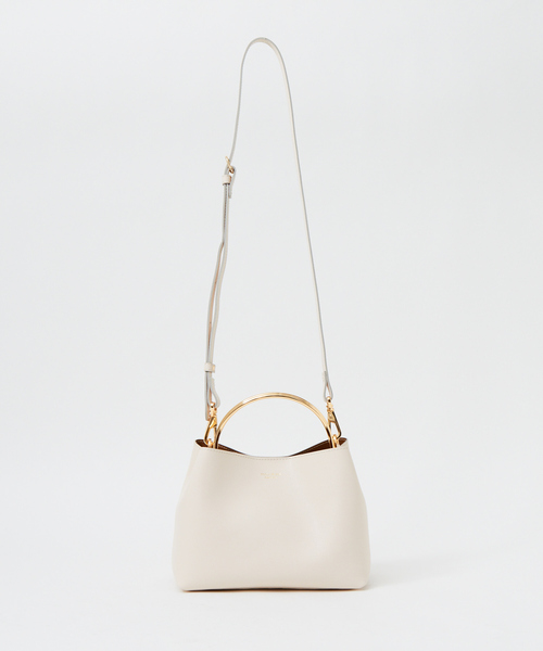 VIOLAd'ORO（ヴィオラドーロ）の「【VIOLAd’ORO】SYDNEY（ハンドバッグ・レディース・オフホワイト/チャコールグレー・フリー）」の6枚目の写真