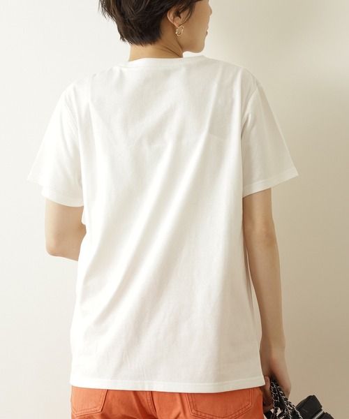N.(N. Natural Beauty Basic)(エヌエヌナチュラルビューティーベーシック)の「◆フォトTシャツ(Tシャツ/カットソー・レディース・オフホワイト/ベージュ・MEDIUM)」の7枚目の写真