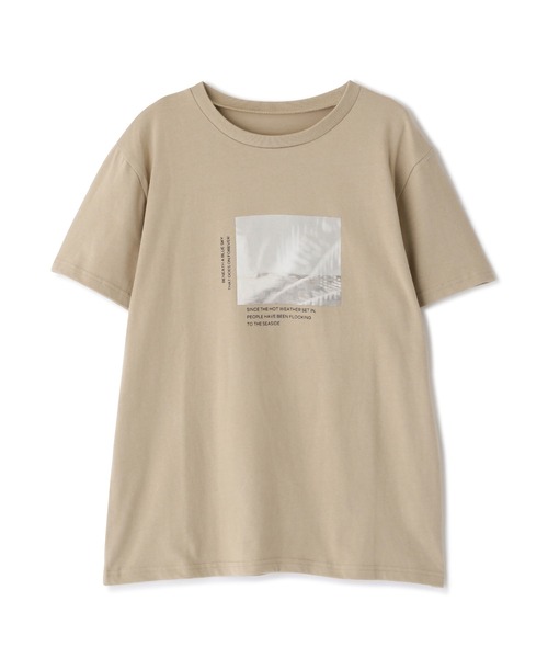 N.(N. Natural Beauty Basic)(エヌエヌナチュラルビューティーベーシック)の「◆フォトTシャツ(Tシャツ/カットソー・レディース・オフホワイト/ベージュ・MEDIUM)」の11枚目の写真