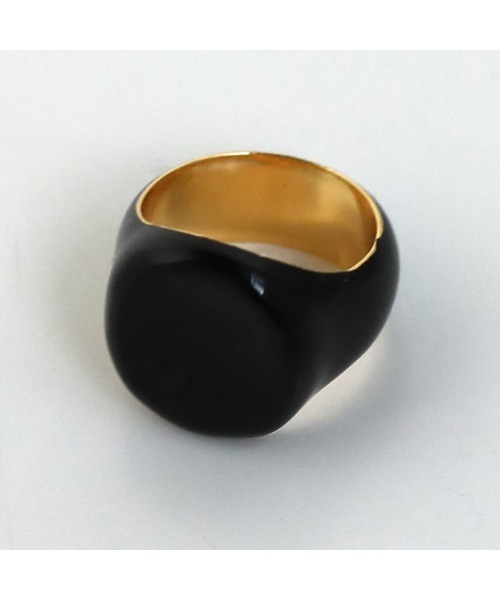 select MOCA（セレクトモカ）の「オーバルカラーリング（リング・レディース・ホワイト/ブラック・FREE）」の9枚目の写真