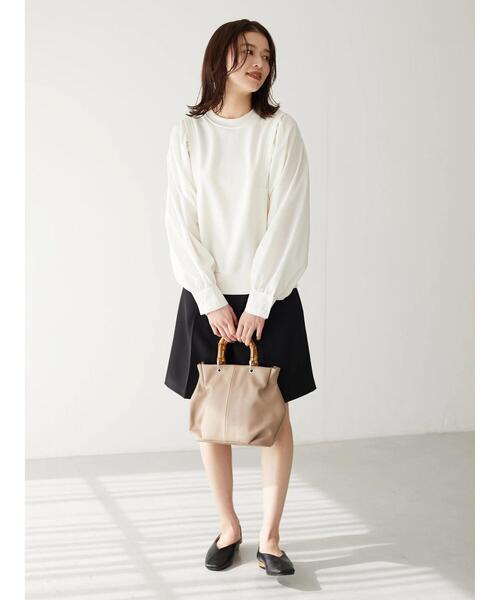 Green　Parks（グリーンパークス）の「・ELENCARE DUE ハーフパンツ（その他パンツ・レディース・ブラック/ライトカーキ・FREE）」の5枚目の写真