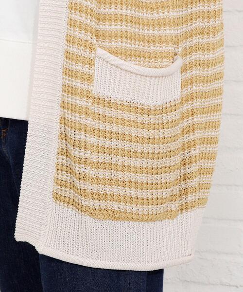 SHOO・LA・RUE（シューラルー）の「◆リネンライクざっくりリリヤーンカーディガン（カーディガン/ボレロ・レディース・ライトブルー/オフホワイト/ピンク/サンドベージュ/ホワイト系5/ライトグリーン系2/イエロー系2・00）」の14枚目の写真