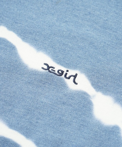 X-girl(エックスガール)の「CIRCLE TIE-DYE S/S BABY TEE(Tシャツ/カットソー・レディース・ネイビー/ベージュ・M/S)」の13枚目の写真