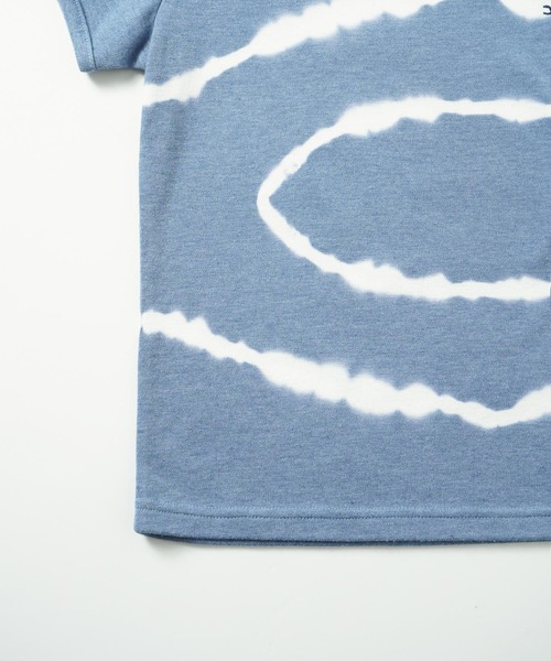 X-girl(エックスガール)の「CIRCLE TIE-DYE S/S BABY TEE(Tシャツ/カットソー・レディース・ネイビー/ベージュ・M/S)」の15枚目の写真