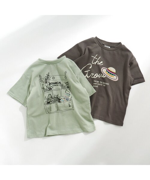 BREEZE（ブリーズ）の「2色2柄ガーデニングTシャツ（Tシャツ/カットソー・キッズ・ミント/チャコール・120/80/110/140/100/90/130）」の14枚目の写真