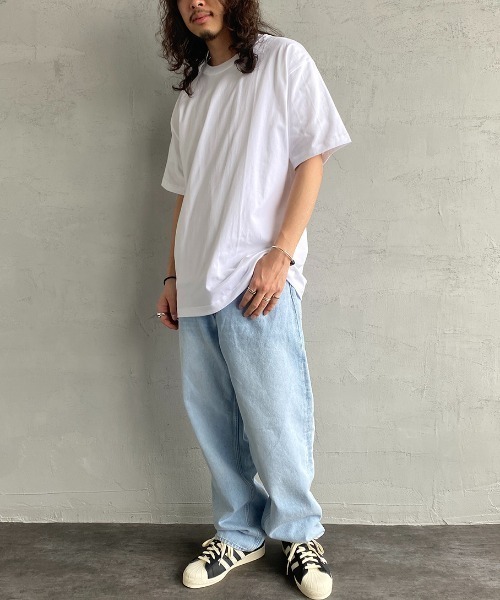 HANES（ヘインズ）の「【WEB限定】[HANES/ヘインズ] BEEFY  XXL/XXXL ビッグシルエットパックT（Tシャツ/カットソー・レディース・ホワイト/ブラック・XX-LARGE/XXX-LARGE）」の10枚目の写真