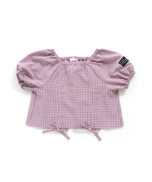 JENNI love（ジェニィラブ）の「チェックWシャーリングブラウス（シャツ/ブラウス・キッズ・イエロー/サックスブルー/ラベンダー・130cm/140cm/150cm/160cm）」の3枚目の写真