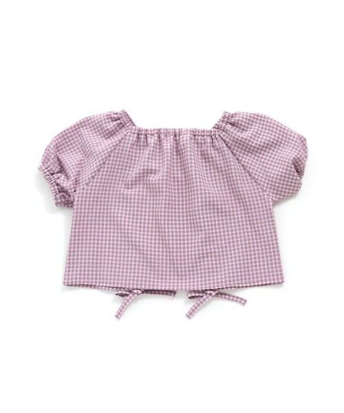 JENNI love（ジェニィラブ）の「チェックWシャーリングブラウス（シャツ/ブラウス・キッズ・イエロー/サックスブルー/ラベンダー・130cm/140cm/150cm/160cm）」の8枚目の写真