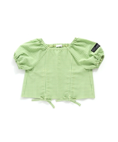 JENNI love（ジェニィラブ）の「チェックWシャーリングブラウス（シャツ/ブラウス・キッズ・イエロー/サックスブルー/ラベンダー・130cm/140cm/150cm/160cm）」の9枚目の写真