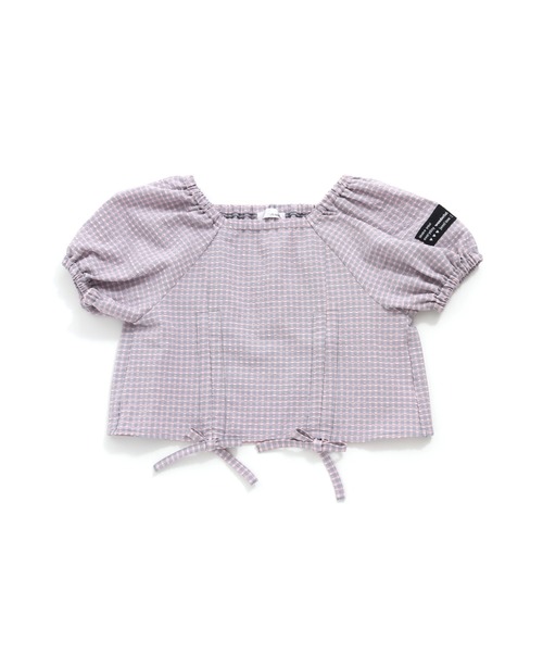 JENNI love（ジェニィラブ）の「チェックWシャーリングブラウス（シャツ/ブラウス・キッズ・イエロー/サックスブルー/ラベンダー・130cm/140cm/150cm/160cm）」の5枚目の写真