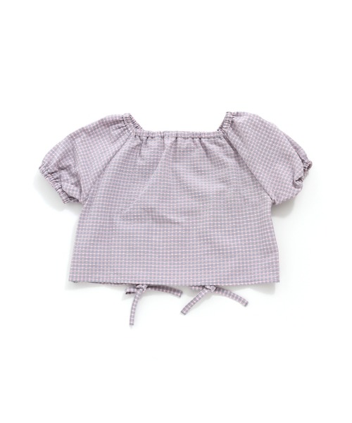 JENNI love（ジェニィラブ）の「チェックWシャーリングブラウス（シャツ/ブラウス・キッズ・イエロー/サックスブルー/ラベンダー・130cm/140cm/150cm/160cm）」の6枚目の写真