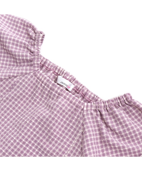 JENNI love（ジェニィラブ）の「チェックWシャーリングブラウス（シャツ/ブラウス・キッズ・イエロー/サックスブルー/ラベンダー・130cm/140cm/150cm/160cm）」の11枚目の写真