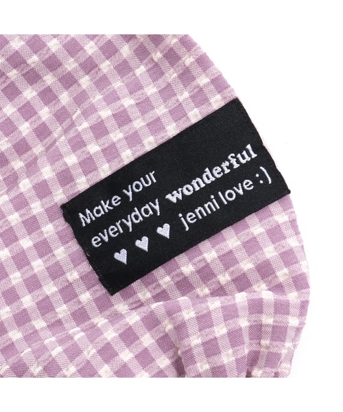 JENNI love（ジェニィラブ）の「チェックWシャーリングブラウス（シャツ/ブラウス・キッズ・イエロー/サックスブルー/ラベンダー・130cm/140cm/150cm/160cm）」の13枚目の写真