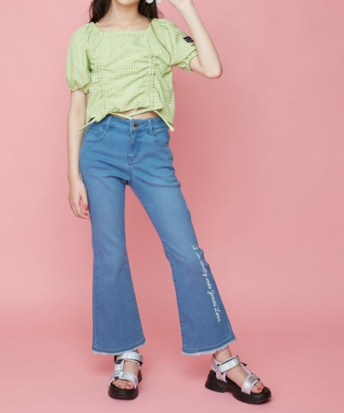 JENNI love（ジェニィラブ）の「チェックWシャーリングブラウス（シャツ/ブラウス・キッズ・イエロー/サックスブルー/ラベンダー・130cm/140cm/150cm/160cm）」の19枚目の写真