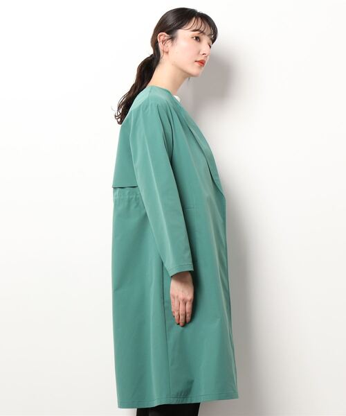 M.deux（エムドゥ）の「バックアジャスターコート（その他アウター・レディース・グリーン/ネイビー・MEDIUM）」の17枚目の写真