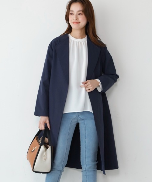 M.deux（エムドゥ）の「バックアジャスターコート（その他アウター・レディース・グリーン/ネイビー・MEDIUM）」の21枚目の写真