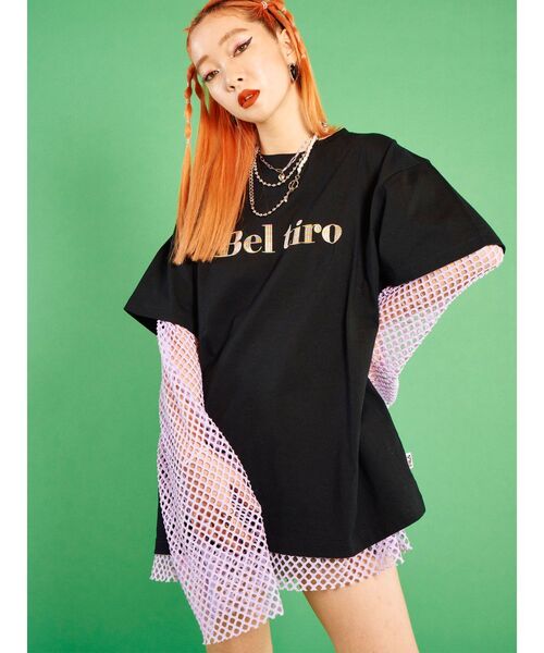 FILA（フィラ）の「FILA Tシャツ【コラボ】（Tシャツ/カットソー・レディース・ブラック/オフホワイト/ブルー・MEDIUM）」の2枚目の写真