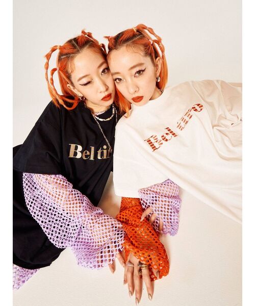 FILA（フィラ）の「FILA Tシャツ【コラボ】（Tシャツ/カットソー・レディース・ブラック/オフホワイト/ブルー・MEDIUM）」の4枚目の写真