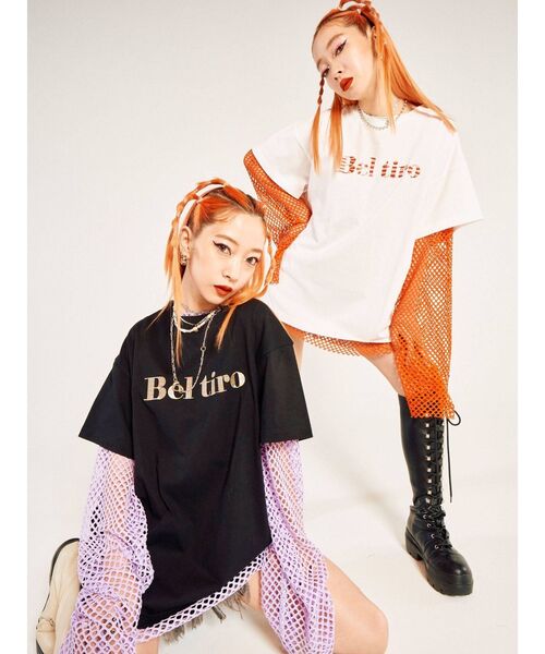 FILA（フィラ）の「FILA Tシャツ【コラボ】（Tシャツ/カットソー・レディース・ブラック/オフホワイト/ブルー・MEDIUM）」の7枚目の写真