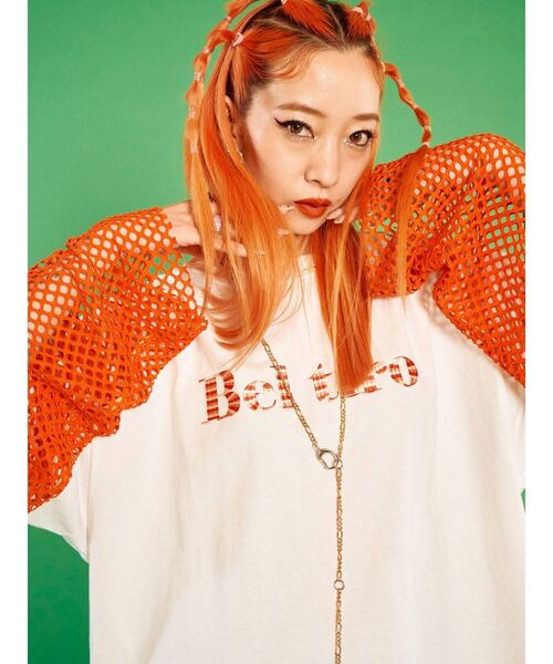 FILA（フィラ）の「FILA Tシャツ【コラボ】（Tシャツ/カットソー・レディース・ブラック/オフホワイト/ブルー・MEDIUM）」の14枚目の写真