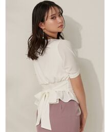 RESEXXY | フロントボタンバックリボントップス(シャツ/ブラウス)