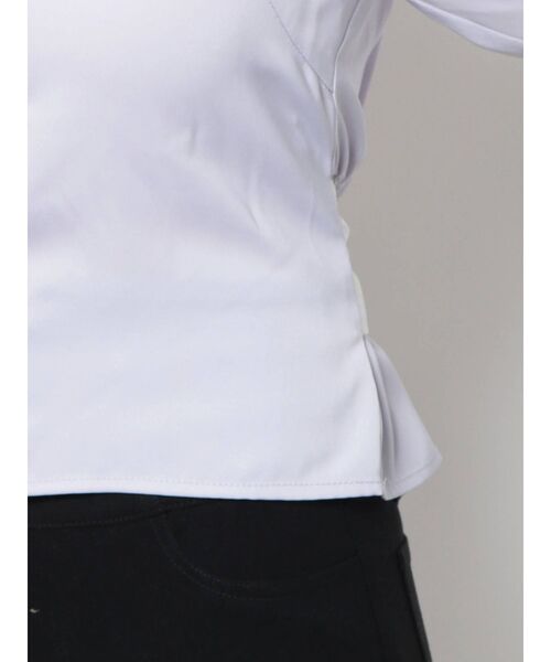 RESEXXY（リゼクシー）の「フロントボタンバックリボントップス（シャツ/ブラウス・レディース・ブラック/ブルー/ホワイト/ブラウン・FREE）」の22枚目の写真