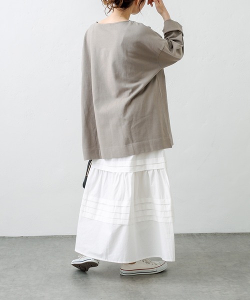 PUAL CE CIN（ピュアルセシン）の「インドポプリンステッチスカート（スカート・レディース・ホワイト/ブラック/ブルー/ピンク・FREE）」の13枚目の写真