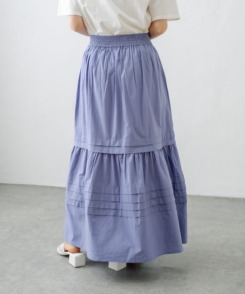 PUAL CE CIN（ピュアルセシン）の「インドポプリンステッチスカート（スカート・レディース・ホワイト/ブラック/ブルー/ピンク・FREE）」の20枚目の写真