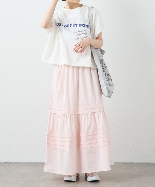 PUAL CE CIN（ピュアルセシン）の「インドポプリンステッチスカート（スカート・レディース・ホワイト/ブラック/ブルー/ピンク・FREE）」の15枚目の写真