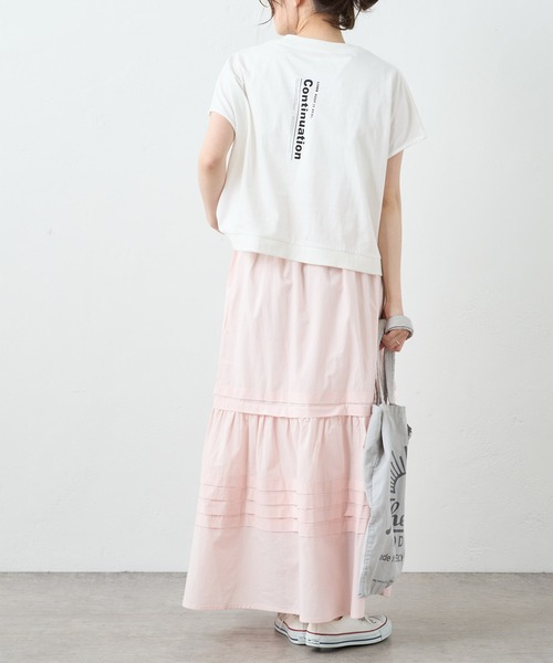 PUAL CE CIN（ピュアルセシン）の「インドポプリンステッチスカート（スカート・レディース・ホワイト/ブラック/ブルー/ピンク・FREE）」の17枚目の写真