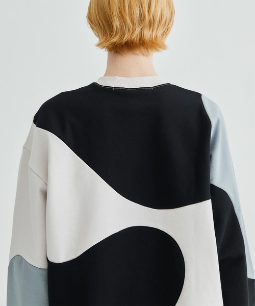 soe（ソーイ）の「STUDIOUS別注 SWEAT WITH PRE（スウェット・メンズ・オフホワイト/ライトベージュ・3/2）」の4枚目の写真