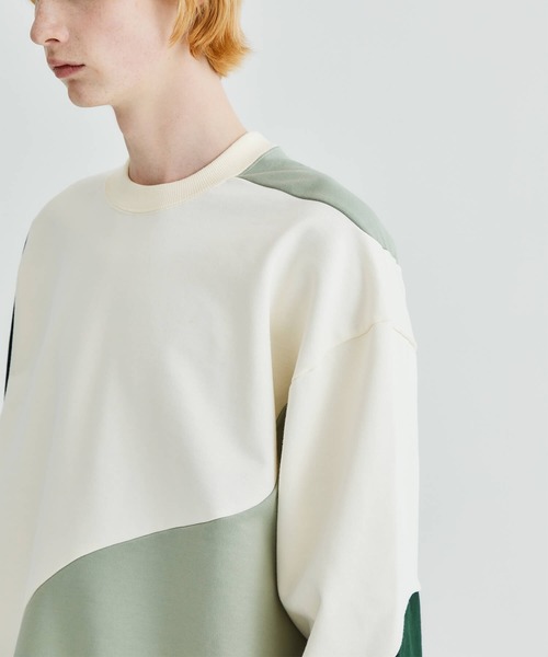 soe（ソーイ）の「STUDIOUS別注 SWEAT WITH PRE（スウェット・メンズ・オフホワイト/ライトベージュ・3/2）」の15枚目の写真